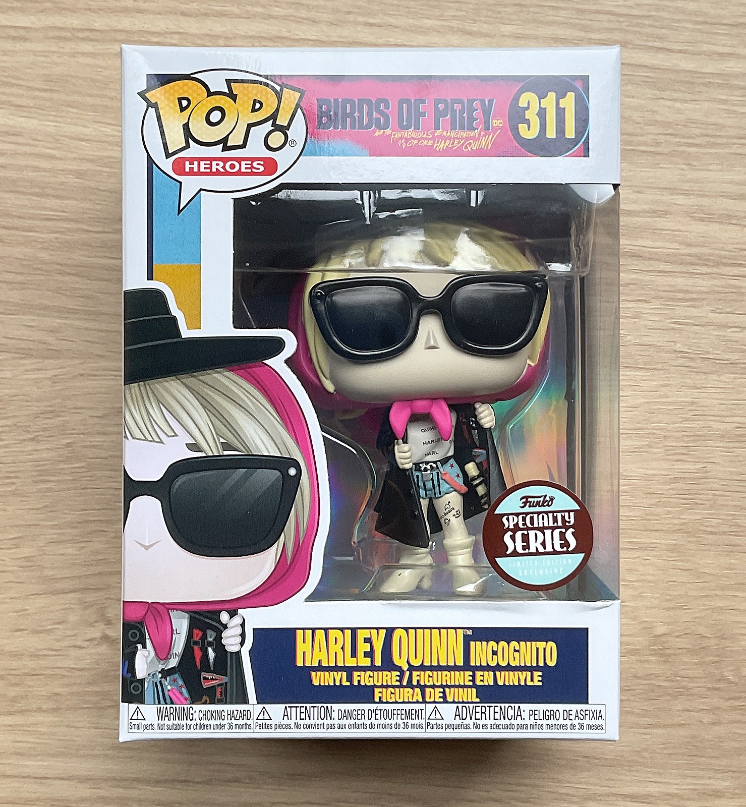 Funko Pop Dc Heroes Birds Of Prey Harley Quinn Incognito #311 (Caja Dañada)