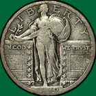 1920-D Standing Liberty Quarter Choice Fine F+/VF Coin #40426