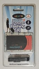 L.E.D. IT BE Easy 2Pick Luggage Flashing Locator. TravelTag LED Lights .25 x 3.5