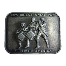 Bicentennial Spirit Of America United States Patriotic Vintage Belt Buckle