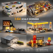 Diorama 1/64 Scale Diecast Car Garage Model L...