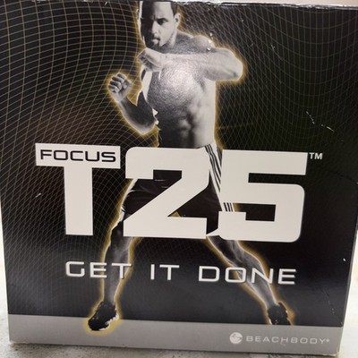 Beachbody Focus T25 Get It Done 9 DVD Set Alpha + Beta Fitness Workouts Free Shp