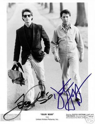 Tom Cruise y Dustin Hoffman, Impresión fotográfica firmada por placa - Imagen 1 de 1