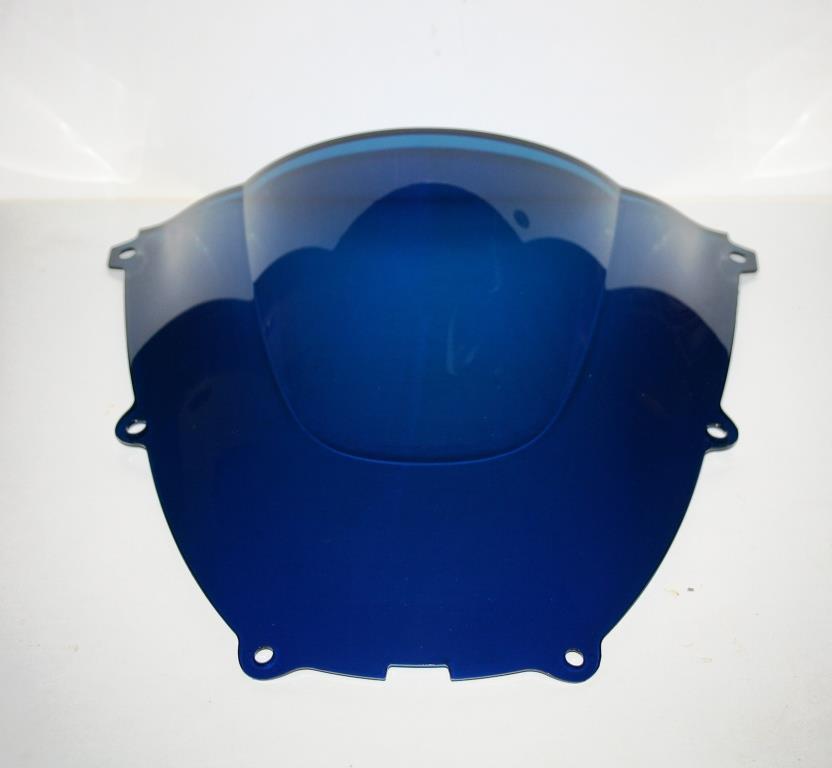 Bulle racing bleue Yamaha YZF 600 Thundercat contre la pression du vent