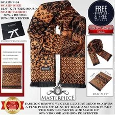 Winter Luxury Men's Scarves And Shawls 80% viscose and 20% polyester 