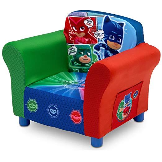 Kids Chair PJ Masks Childrens Bedroom Furniture Toddler Upholstered Seat Soft 