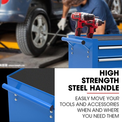BULLET Pro 4 Drawer Tool Box Cabinet Trolley Storage Garage Organiser Toolbox - Picture 7 of 10