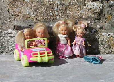 Lot 5 x Mattel Evi Love Simba and Shelly Barbie Small Model Doll (koka)