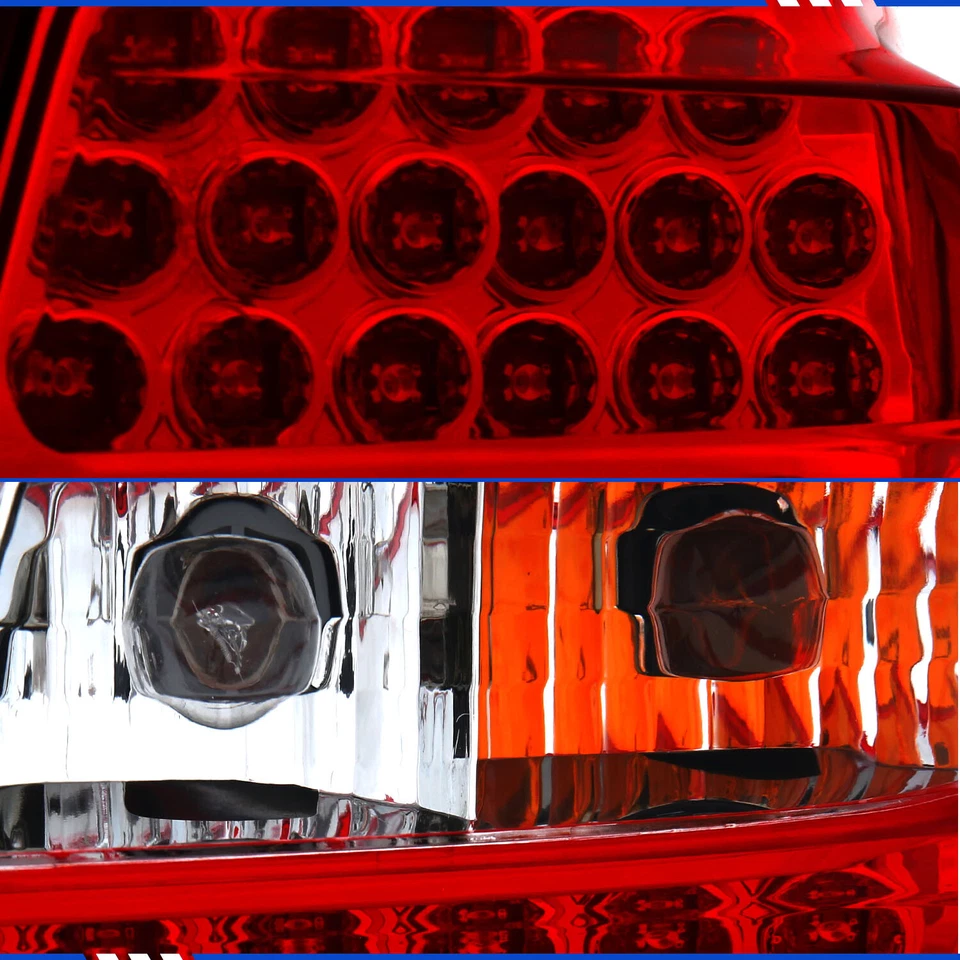 Par de luces traseras LED rojas transparentes para Mercedes Benz W164 ML350 ML550 2006-2009 Foto 3 de 4