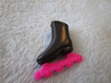 Mattel Barbie Black Roller Blade with Pink Wheels, Left Foot