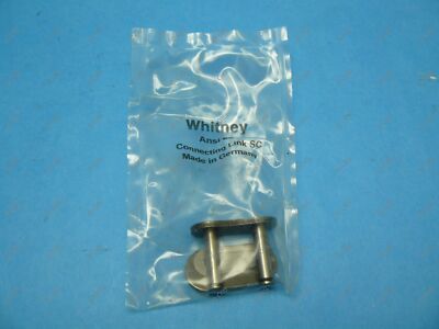 Whitney 60CONN LK SC Master Connecting Link Chain Spring Clip ANSI 60 SC New
