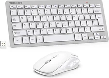 TECKNET Wireless Keyboard and Mouse Combo, Mini Cordless Keyboard an Mouse