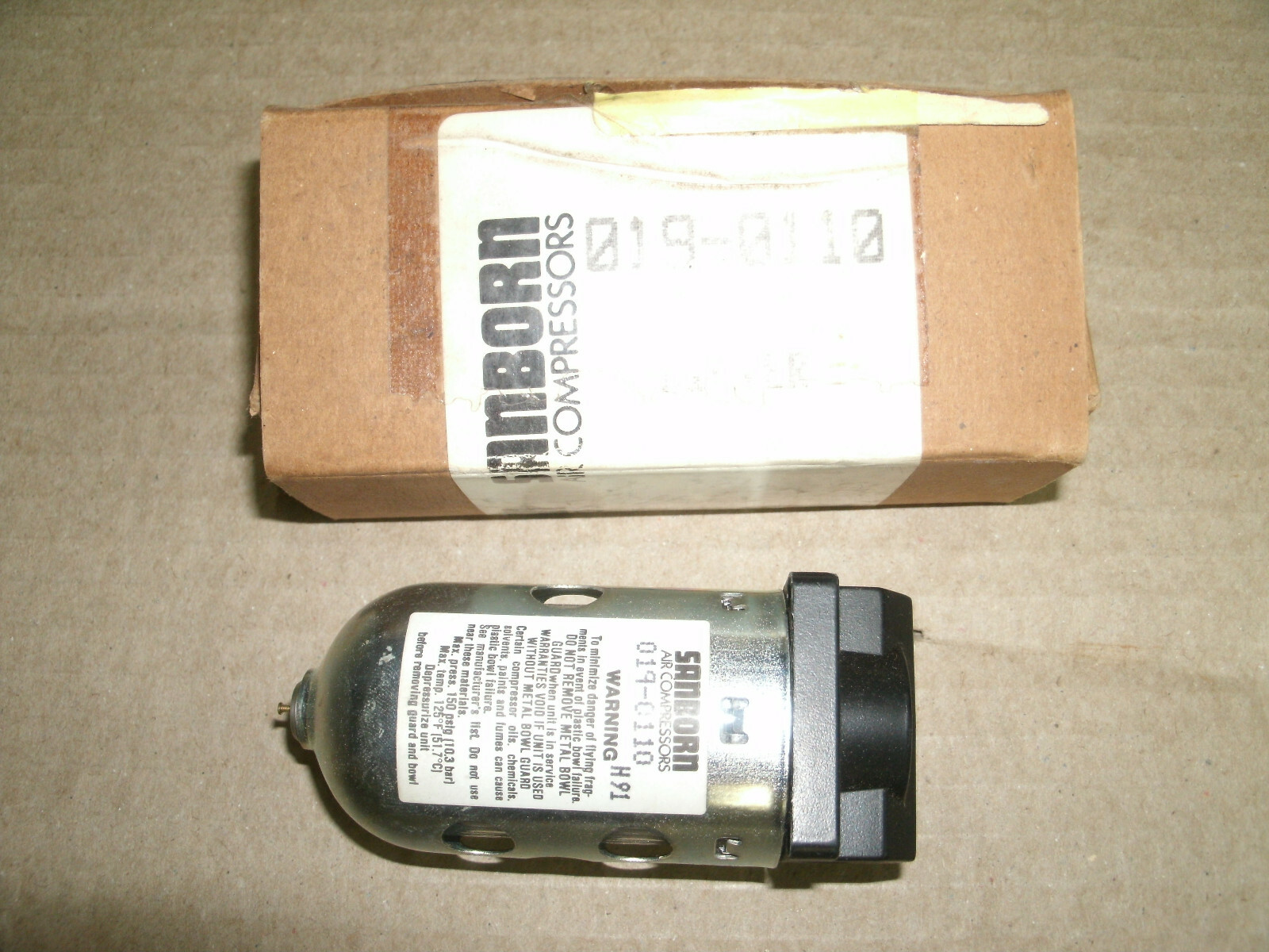 Sanborn Air Compressor Filter 0190110 1/4 NPT eBay