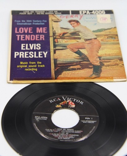 ELVIS PRESLEY 45 Record LOVE ME TENDER | eBay
