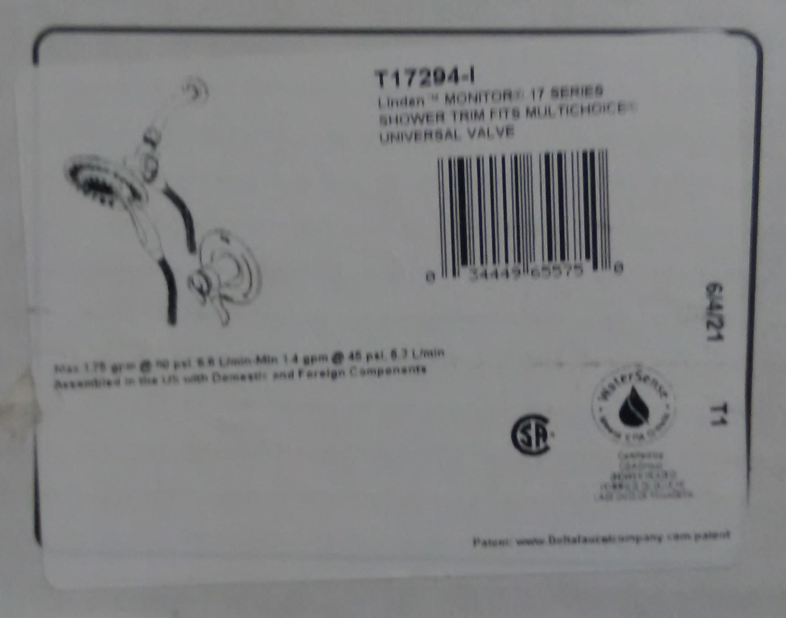 Delta Linden Monitor 17 Series Shower Trim w/ In2ition - Chrome