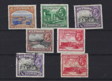 Cyprus: used KGV 1934 SG133-37 LMM; SG135, 137 Used