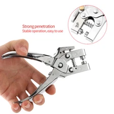 Rivet Setter Punch Pliers Belt Hole Eyelet Setting Tool W/100pcs Hollow Grommet