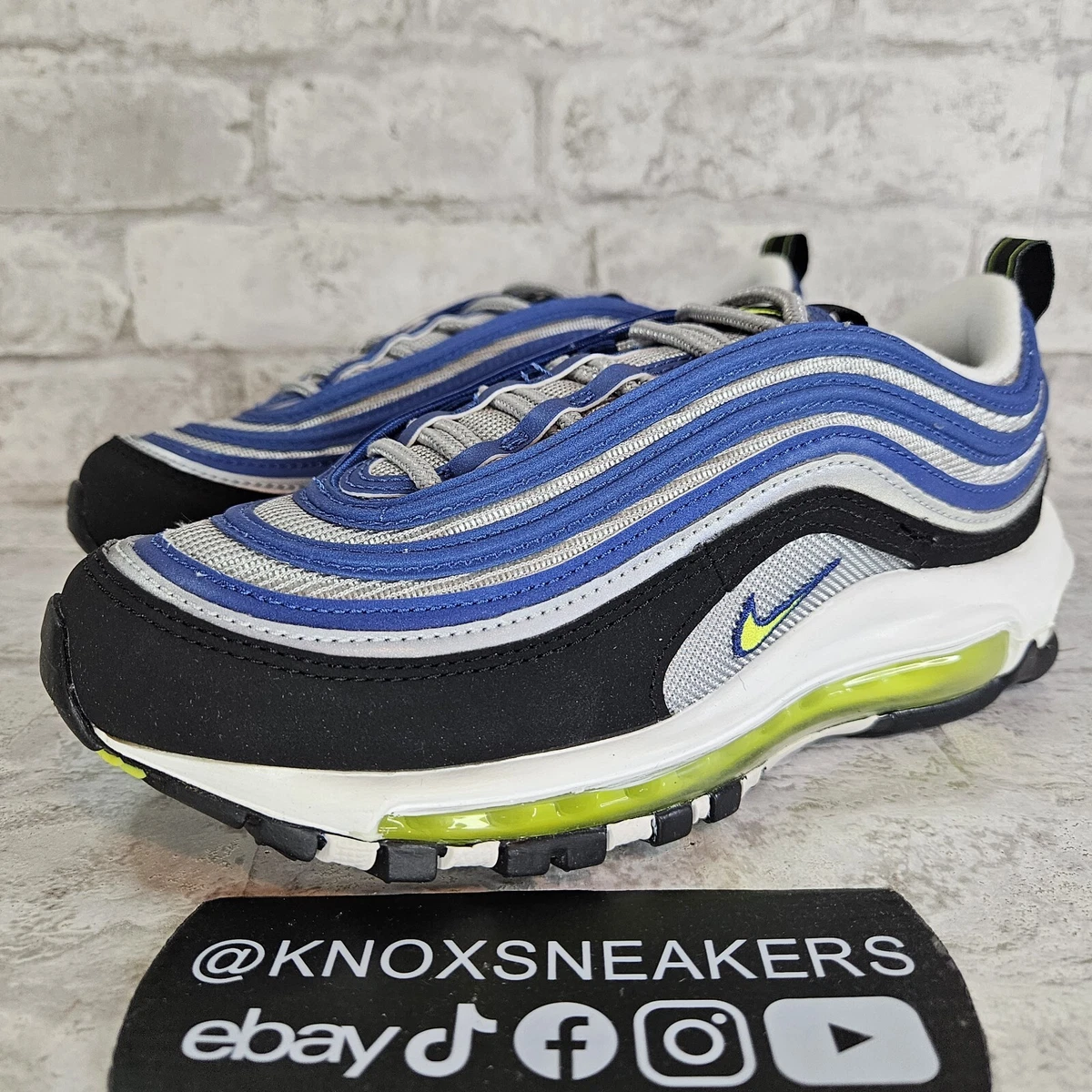 Nike Air Max 97 OG Atlantic Blue Volt Yellow DQ9131 400 Women s
