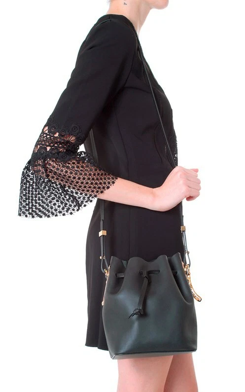 SOPHIE HULME Small Nelson Soft Saddle Bucket Bag Purse Drawstring