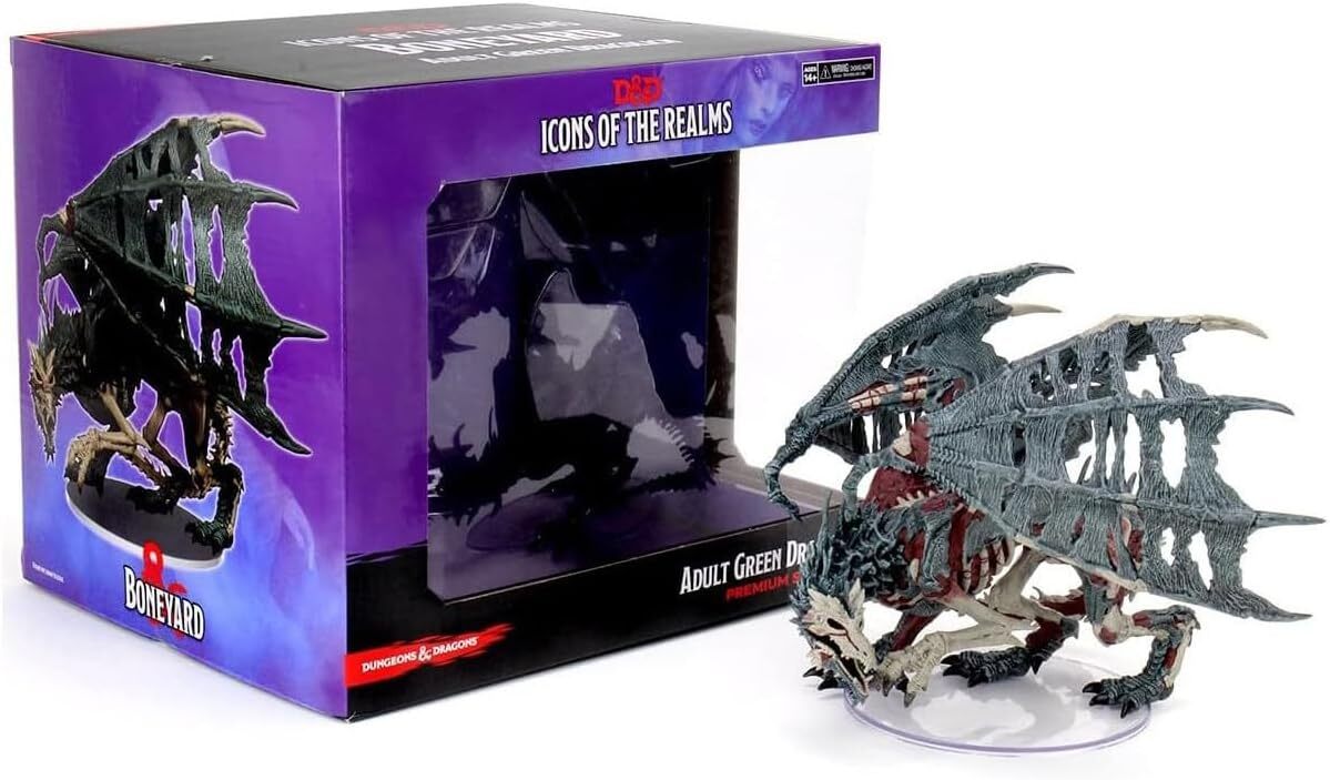 WizKids Взрослый Зеленый Драколич Могильник D -D Иконки королевств Гигантский 96039