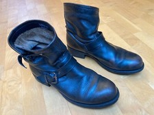 CULT Vintage Damen Leder Stiefel Stiefeletten dunkelbraun Gr. 41 CLE101322