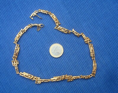 B26Y Seltene Vergoldete Halskette Vintage Christian Lacroix Schmuck Nähen Designer