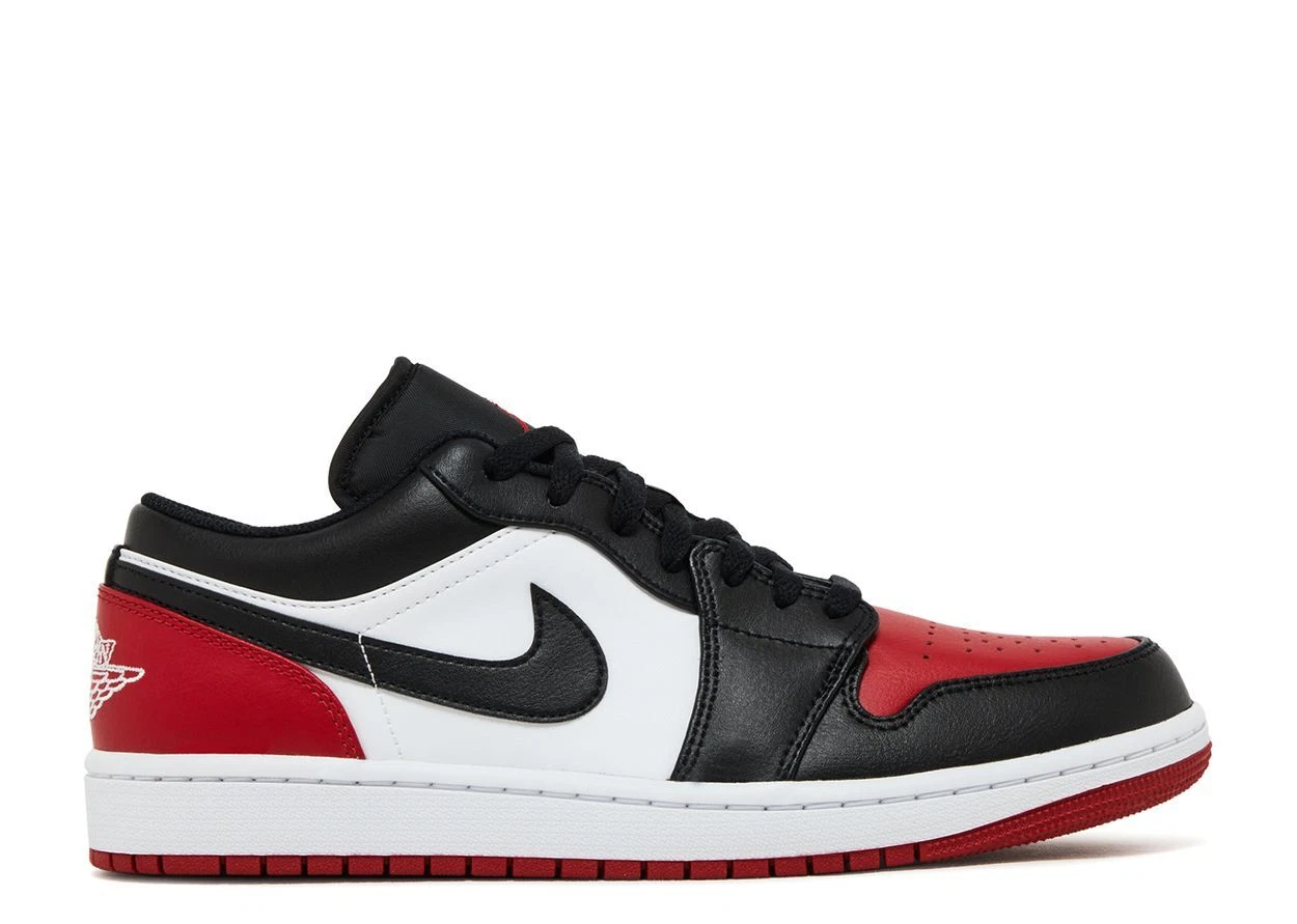 Jordan 1 Low Bred Toe 2.0 taglia 7 DS NUOVO