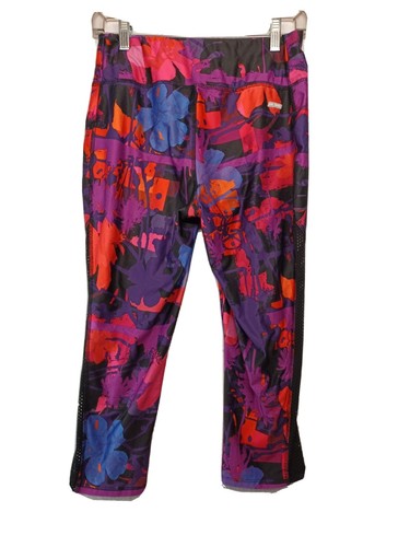 danskin now fitted capri leggings activewear medium multicolor pockets |  eBay