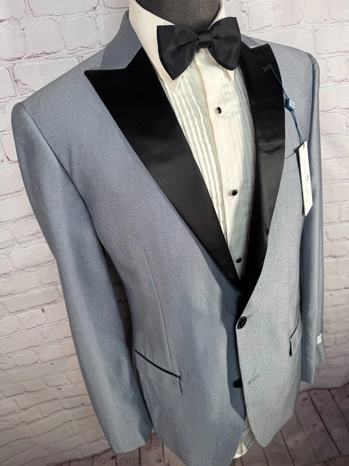 Новый RYAN SEACREST мужской серый тонкий вечер курения Sport пальто Blazer куртка 40L - Изображение 3 из 4