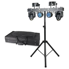 5 in1 LED Moving Head Par Effect Light DMX DJ Party Lights with Tripod Stand