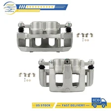 Front Brake Calipers Pair w/Bracket For 2011-19 FORD EXPLORER 13-19 LINCOLN MKT