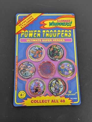 Vintage Pogs Sealed Packs LotOf 9 Imperial 1994 Power Trooper Slammer Whammer - Picture 8 of 19
