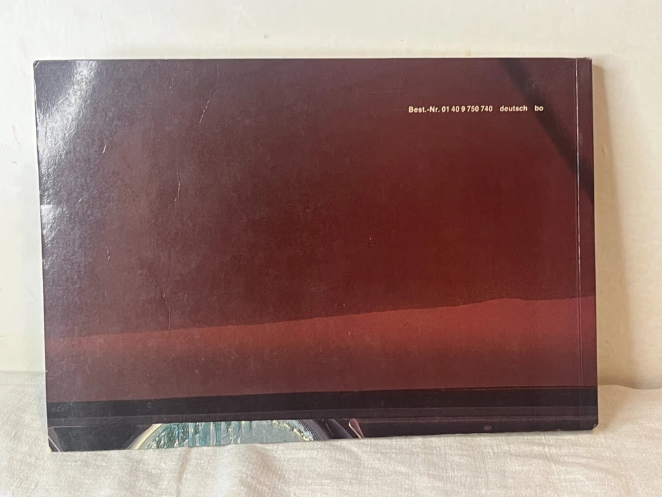 LIBRETTO USO E MANUTENZIONE BMW SERIE 3 DEL 1984 AUTO EPOCA TEDESCO - Immagine 3 di 4