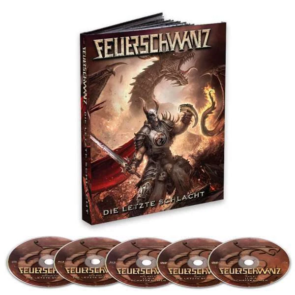 FEUERSCHWANZ Die letzte Schlacht 2BLURAY + 2DVD + CD MEDIABOOK 2021 - Bild 1 von 1