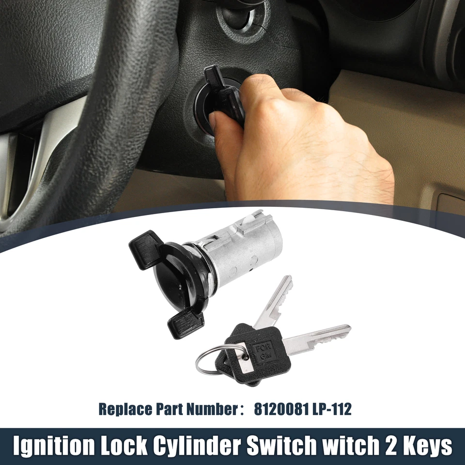 Interruptor de encendido cilindro de bloqueo con llave 8120081 LP-112 para Jeep Cherokee CJ5 Foto 2 de 4