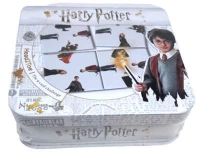 Harry Potter & Friends Kopf 2 Zehen Puzzle Herausforderung 9x Kartenspiel in Blechdose Neu