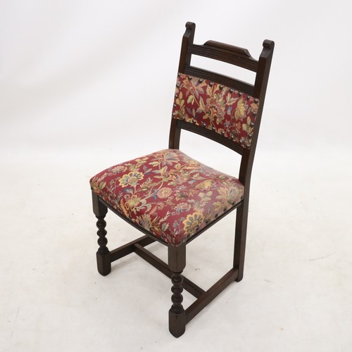 6 Old Charm Dining Chairs Tudor Brown Studded Upholstery FREE UK Delivery - Picture 10 of 19
