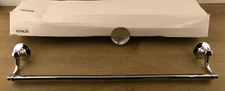 Kohler 11411-CP Bancroft 24" Towel Bar, Polished Chrome, New S1