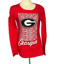 Creative Apparel Concepts Georgia Bulldogs Long Sleeve Shirt Go Team Win