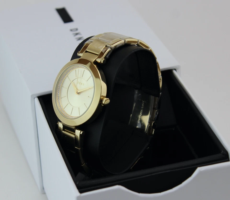 NOVO RELÓGIO FEMININO AUTÊNTICO DKNY STANHOPE DOURADO FEMININO NY2286 - Imagem 3 de 4