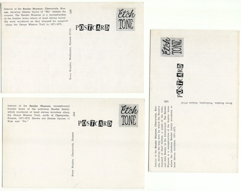 Cherryvale KS Bender Museum Lot of 3 Postcards Kansas eBay