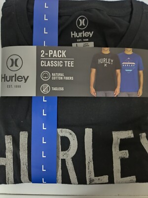 Hurley Classic Tee 2 pack tag-less t shirt Sizes (M-XL) | eBay