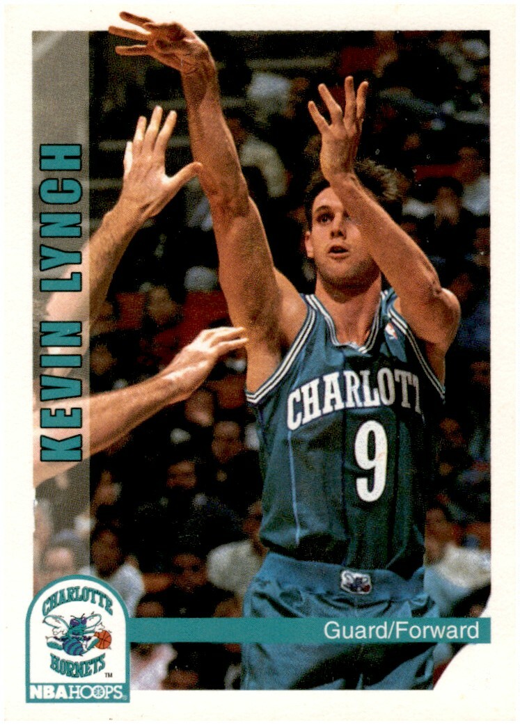 1992-93 Hoops Kevin Lynch Charlotte Hornets #360 Basketball Card