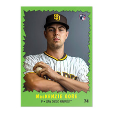 2022 Topps Throwback Thursday MacKENZIE GORE 1979 Incredible Hulk #74 RC Rookie