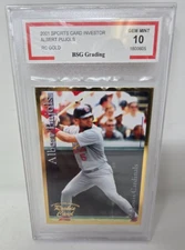 2001 Sports Card Investor Albert Pujols RC Gold BSG Gem Mint 10