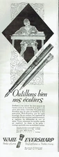 Advertising AD 0223 1928 Wahl Eversharp Fountain Pen Door - Mine
