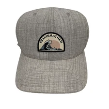 Travis Mathew Flexfit 110 Snapback Hat Cap Yupoong 110OneTen Gray Golf Wave