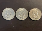 1955-P FRANKLIN HALF DOLLAR ROLL OF 20 BRILLIANT UNCIRCULATED EXTRA FINE QUALITY