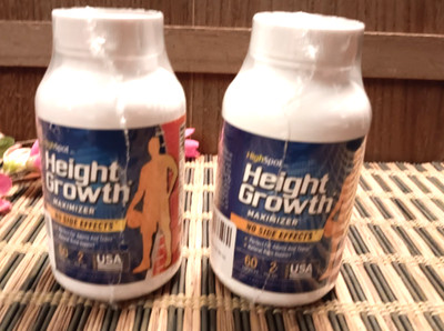 2 Bottles  Hightspot HEIGHT GROWTH MAXIMIZER  Calcium, Vitamin D3 Zinc 8/2026