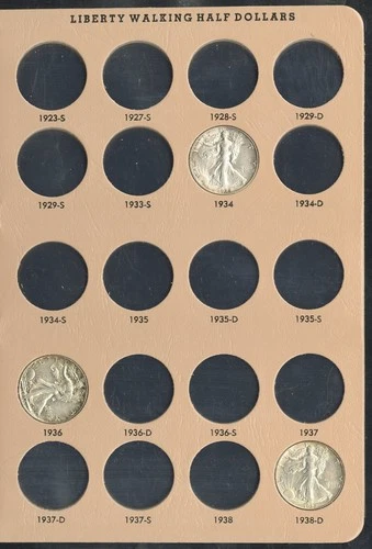 US Coins Walking Liberty Silver Half Dollar BU Starter Set 22 Coins NO RESERVE!
